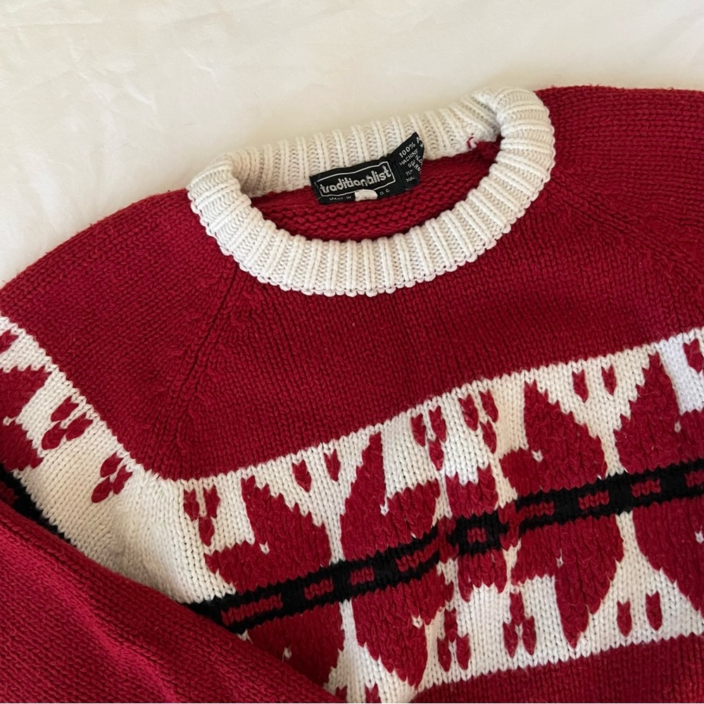vintage cropped canadian sweater